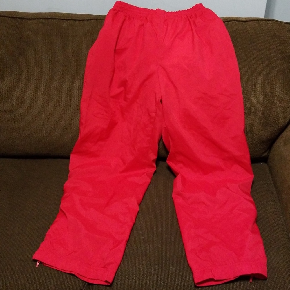 Tonix men's red size large fully lined sweat pants